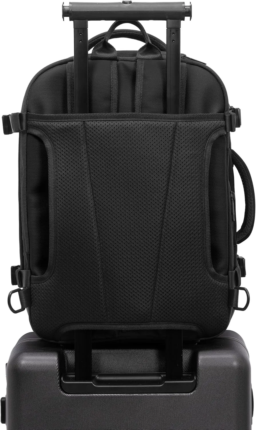 Traveler's Choice Markham 27L Backpack, Expandable, Business, Travel, Work, Office, Camping, Hunting, Fishing, Black, Large