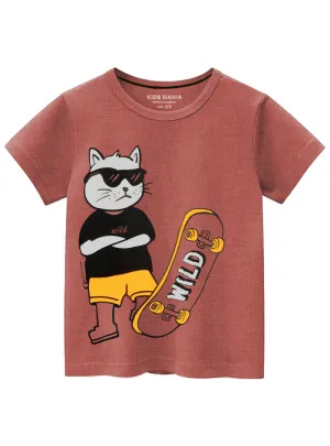 Wild Skater Soft Cotton Kids T-Shirts
