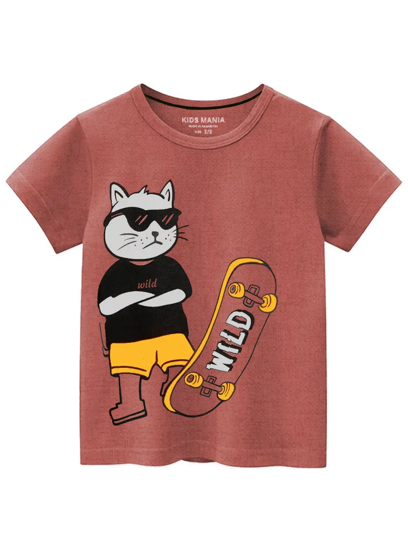 Wild Skater Soft Cotton Kids T-Shirts