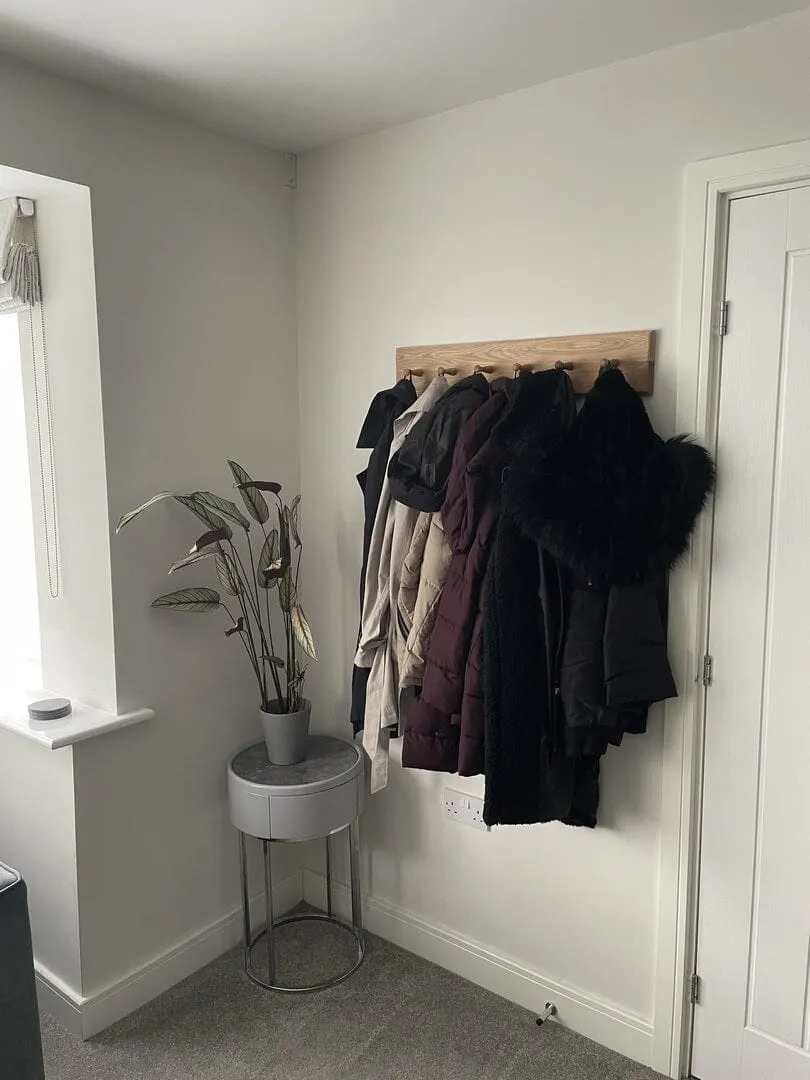 Willow Wooden Coat Rack - Oak