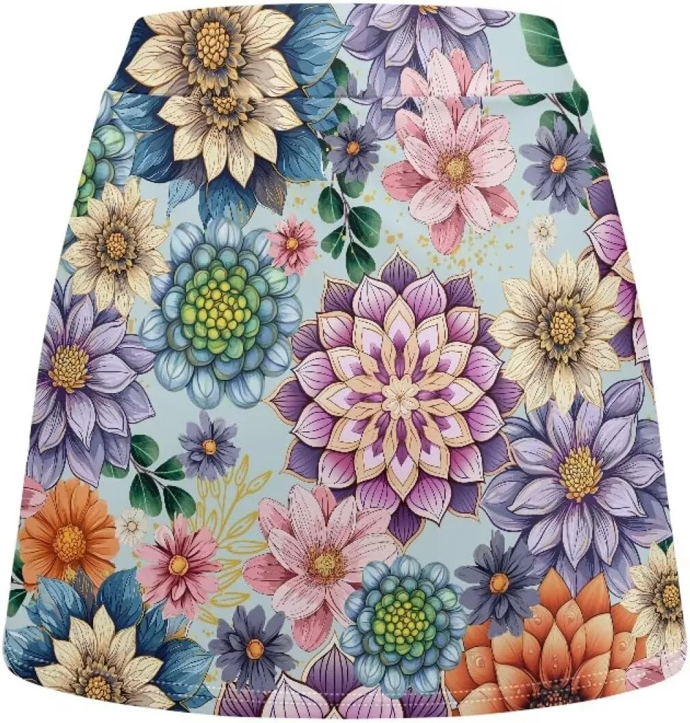 Women Golf Tennis Skirt with Inner Pocket High Waisted Athletic Skorts for Yoga Hiking Pickleball Size XS-3XL
