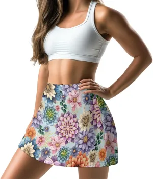 Women Golf Tennis Skirt with Inner Pocket High Waisted Athletic Skorts for Yoga Hiking Pickleball Size XS-3XL