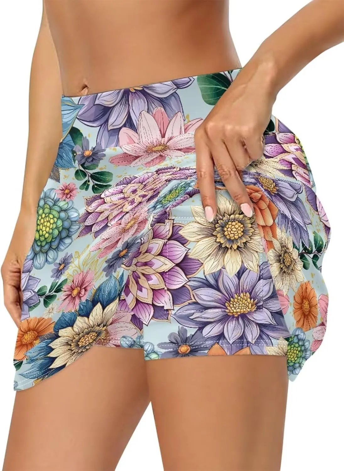 Women Golf Tennis Skirt with Inner Pocket High Waisted Athletic Skorts for Yoga Hiking Pickleball Size XS-3XL