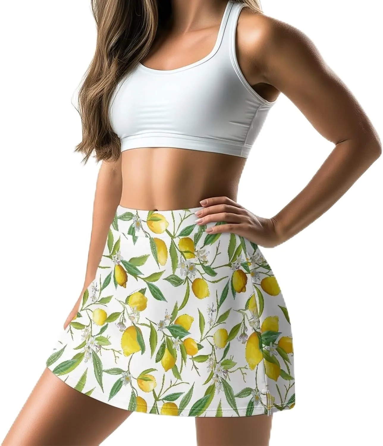 Women Golf Tennis Skirt with Inner Pocket High Waisted Athletic Skorts Yoga Hiking Pickleball Skirts Size XS-3XL