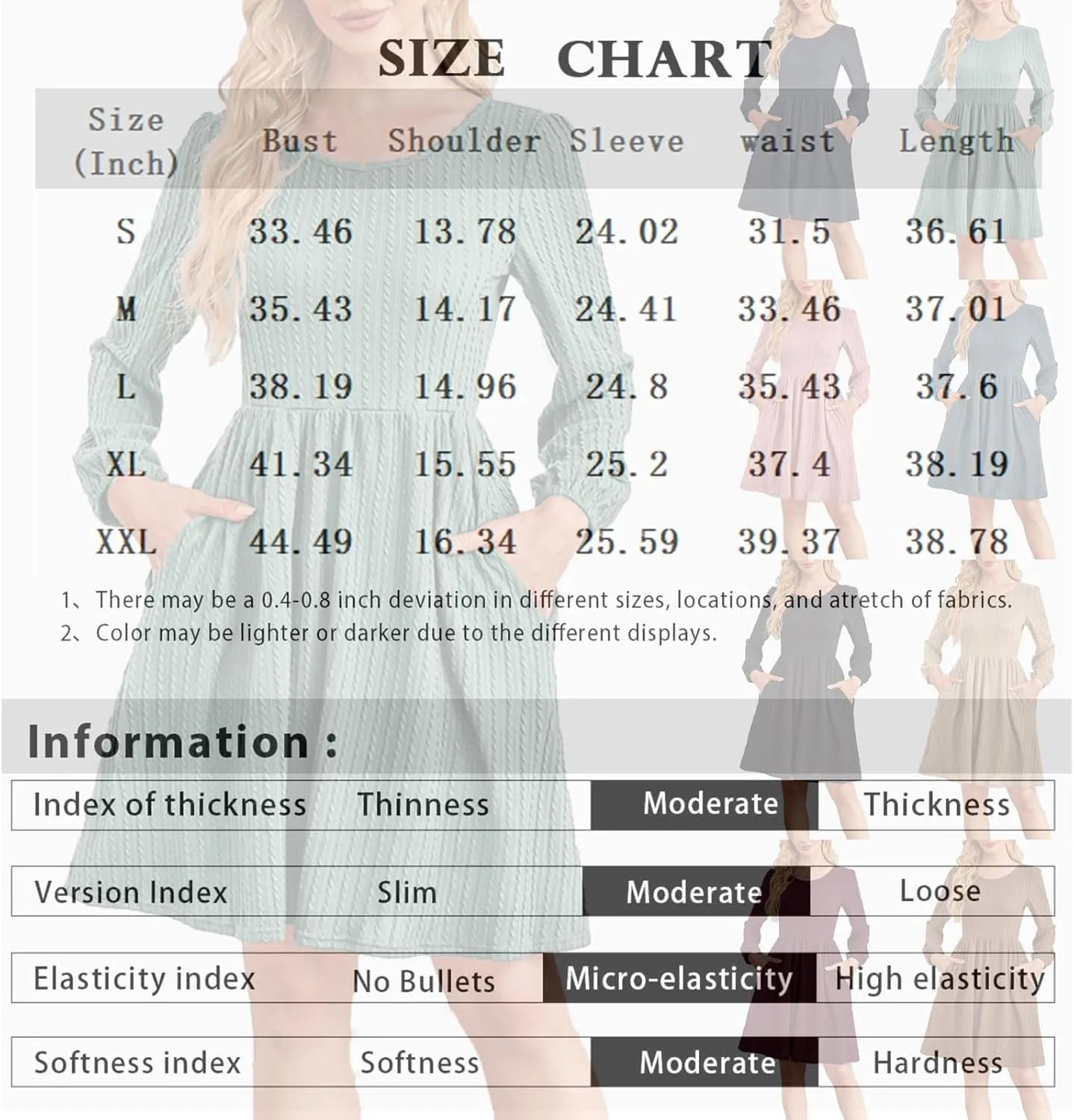 Womens 3/4 Ruffle Sleeve Mini Dress 2025 Spring Swing V Neck Vacation Beach Dresses Cute Babydoll Short Sundress