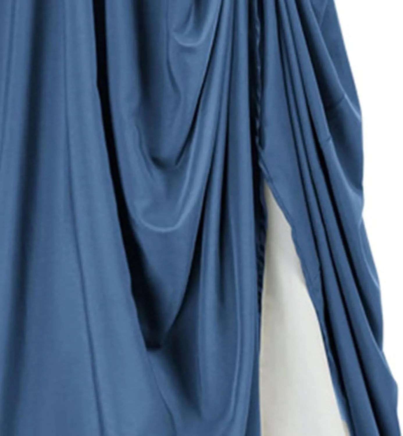 Women's Asymmetrical Split Slit Skirt Ruched Hight Waist Bodycon Midi Skirt Flowy Long Pleated Skirt Dress