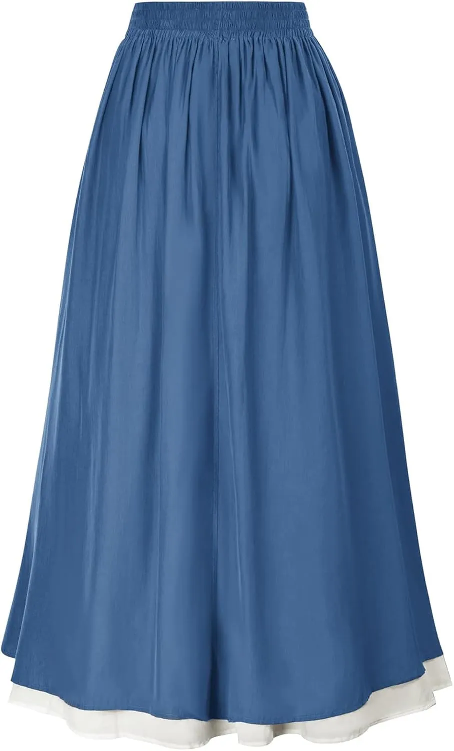 Women's Asymmetrical Split Slit Skirt Ruched Hight Waist Bodycon Midi Skirt Flowy Long Pleated Skirt Dress