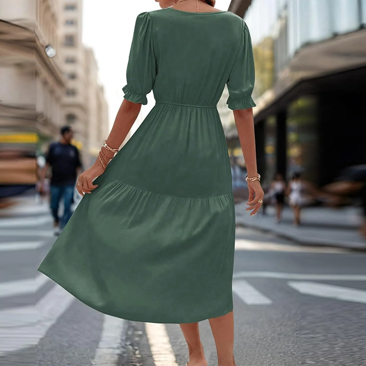 Women's Cocktail Party Work Dress Sexy V Neck Sleeveless Vacation Dress Casual A-Line Mini Sundress Short Dress