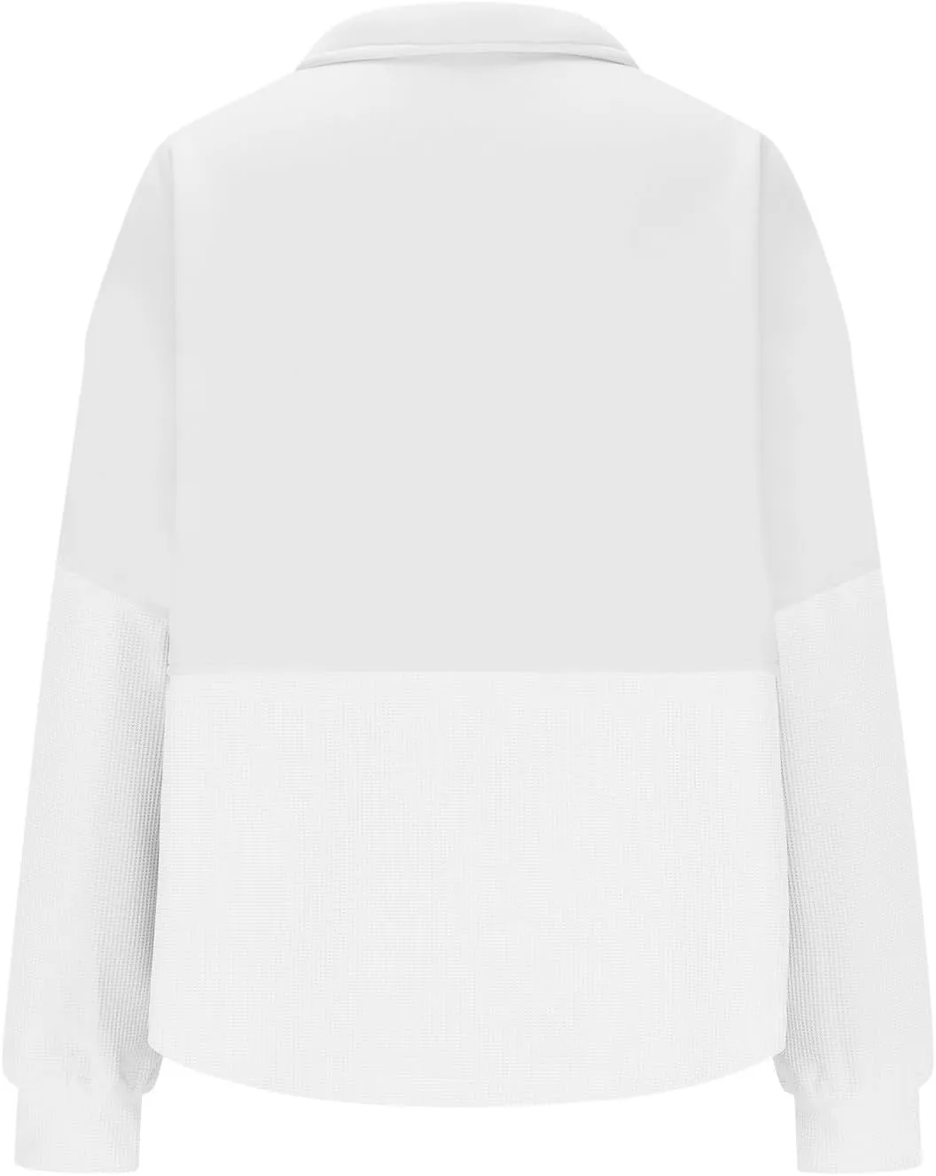Womens Half Zip Up Sweatshirt Trendy Long Sleeve Oversized Pullover Tops Waffle Knit Hoodies Fall Outfits 2024