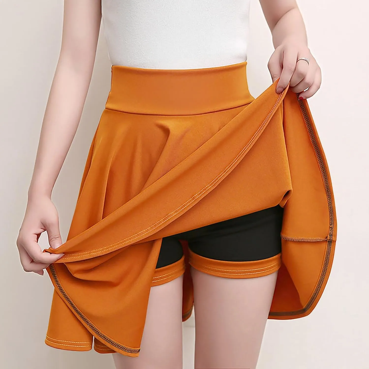 Women's Pleated Mini Skirts Built in Shorts Tummy Control high Waisted a-line Skirts Teen Girls Tennis Golf Skorts