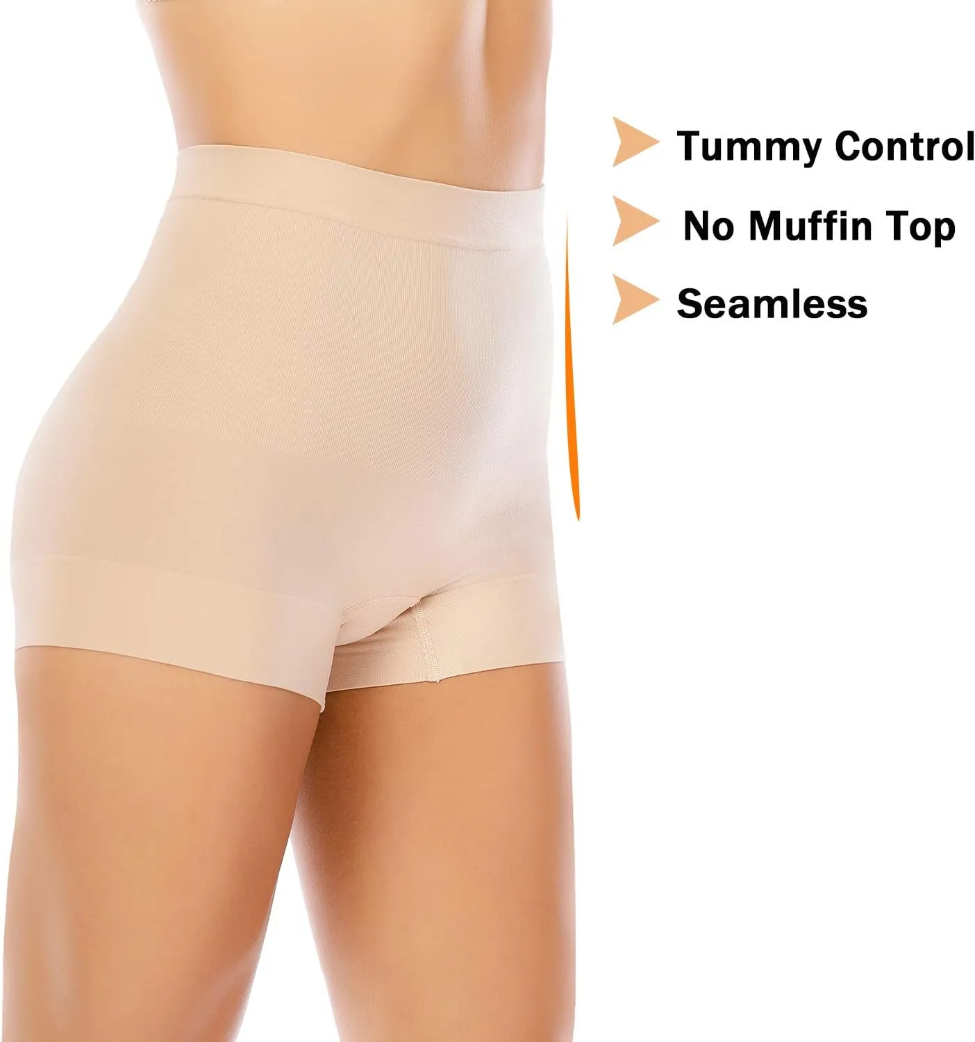 Womens Seamless Shaping Boyshorts Panties Tummy Control Underwear Slimming Shapewear Slip Shorts