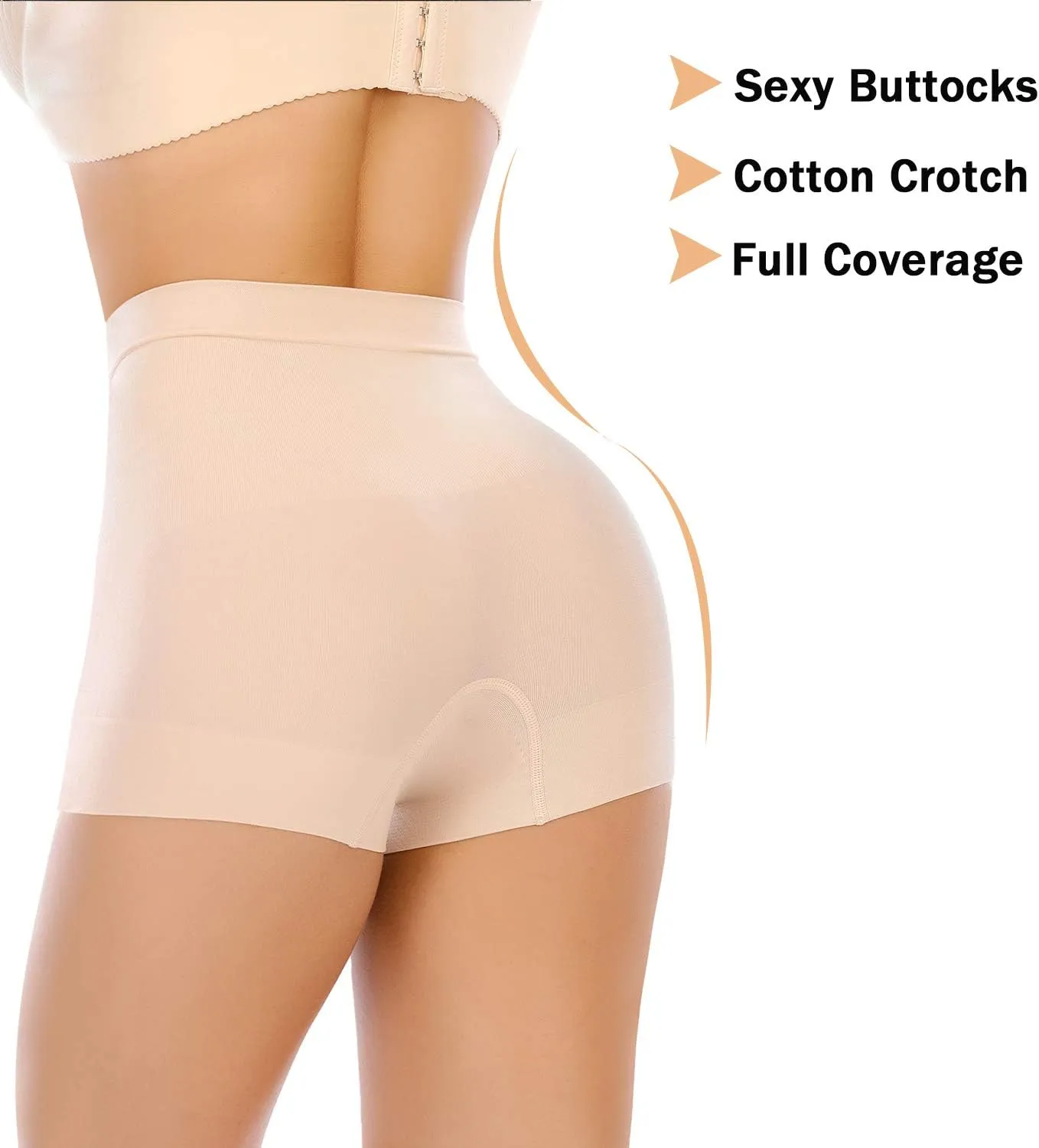 Womens Seamless Shaping Boyshorts Panties Tummy Control Underwear Slimming Shapewear Slip Shorts
