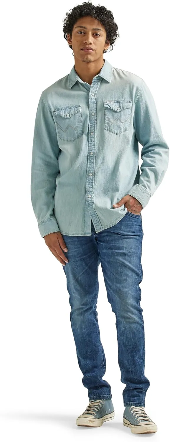 Wrangler Men's Long Sleeve Denim Shirt
