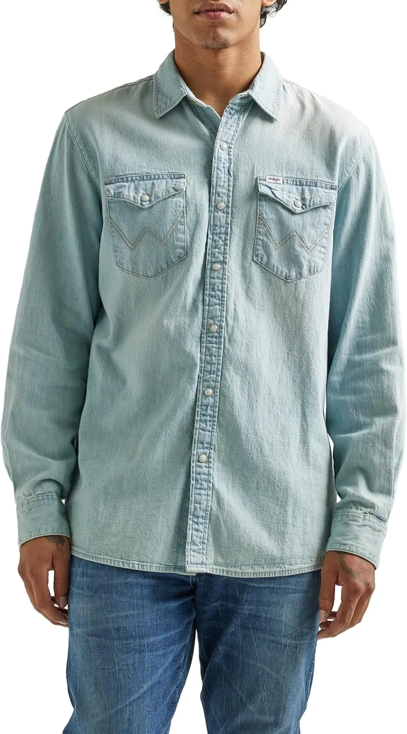 Wrangler Men's Long Sleeve Denim Shirt