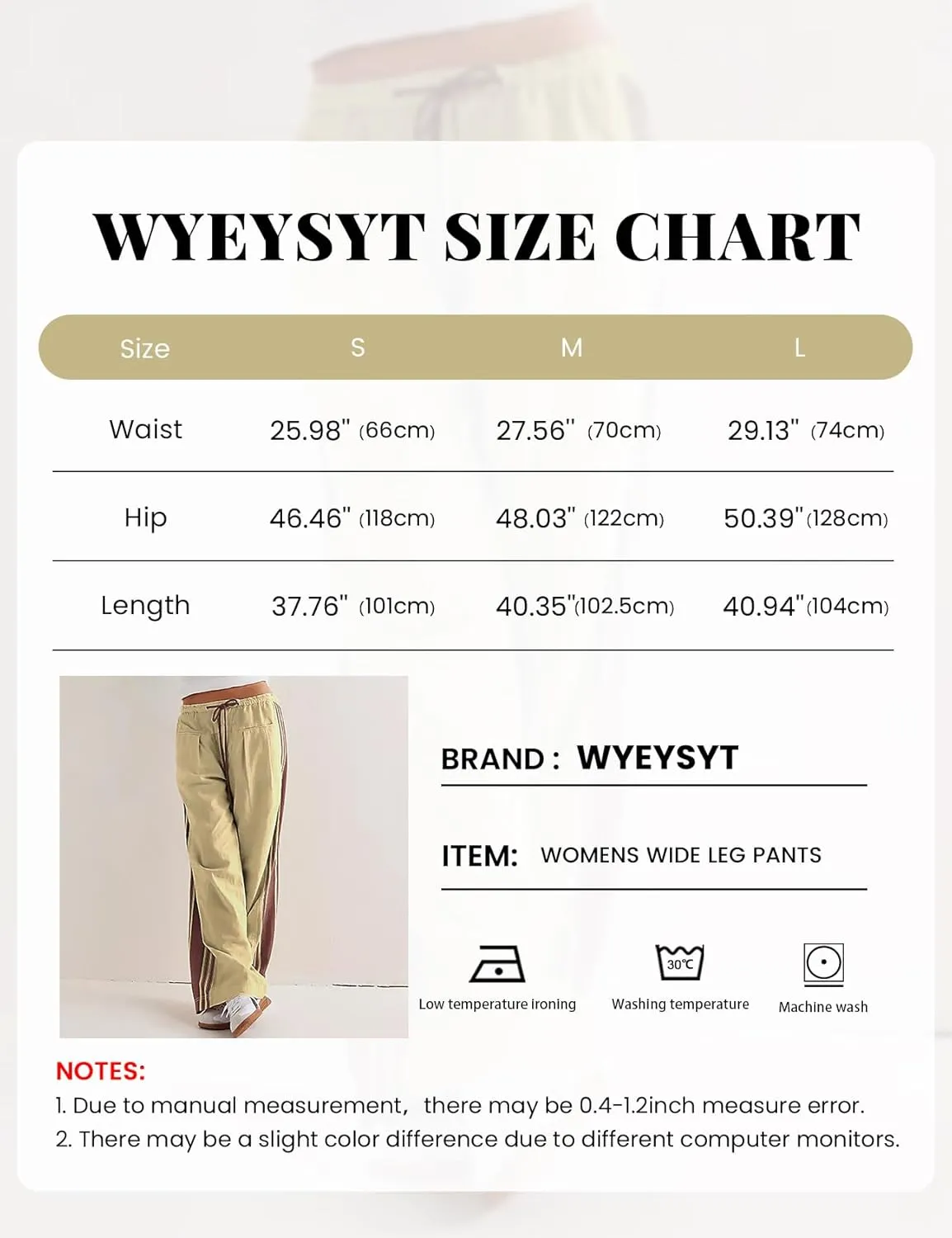 Wyeysyt Womens Wide Leg Pants Drawstring High Rise Palazzo Pants Side Striped Baggy Track Pants with Pockets