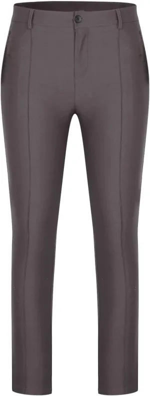 YUHGODO Men's High Waisted Stretch Pants Slim Fit Outdoor Straight Leg Trousers Business Skinny Work Pants
