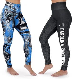 Zubaz NFL Team Color Swirl and Skin Fade Women's Legging, 2 Pack