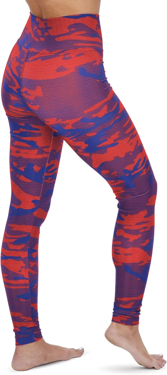 Zubaz NFL Women's Camo and Lines Legging in Team Colors